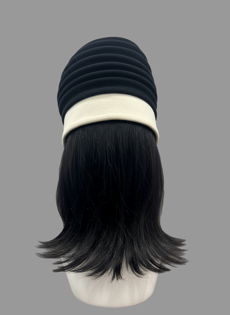 Black & Cream Hat