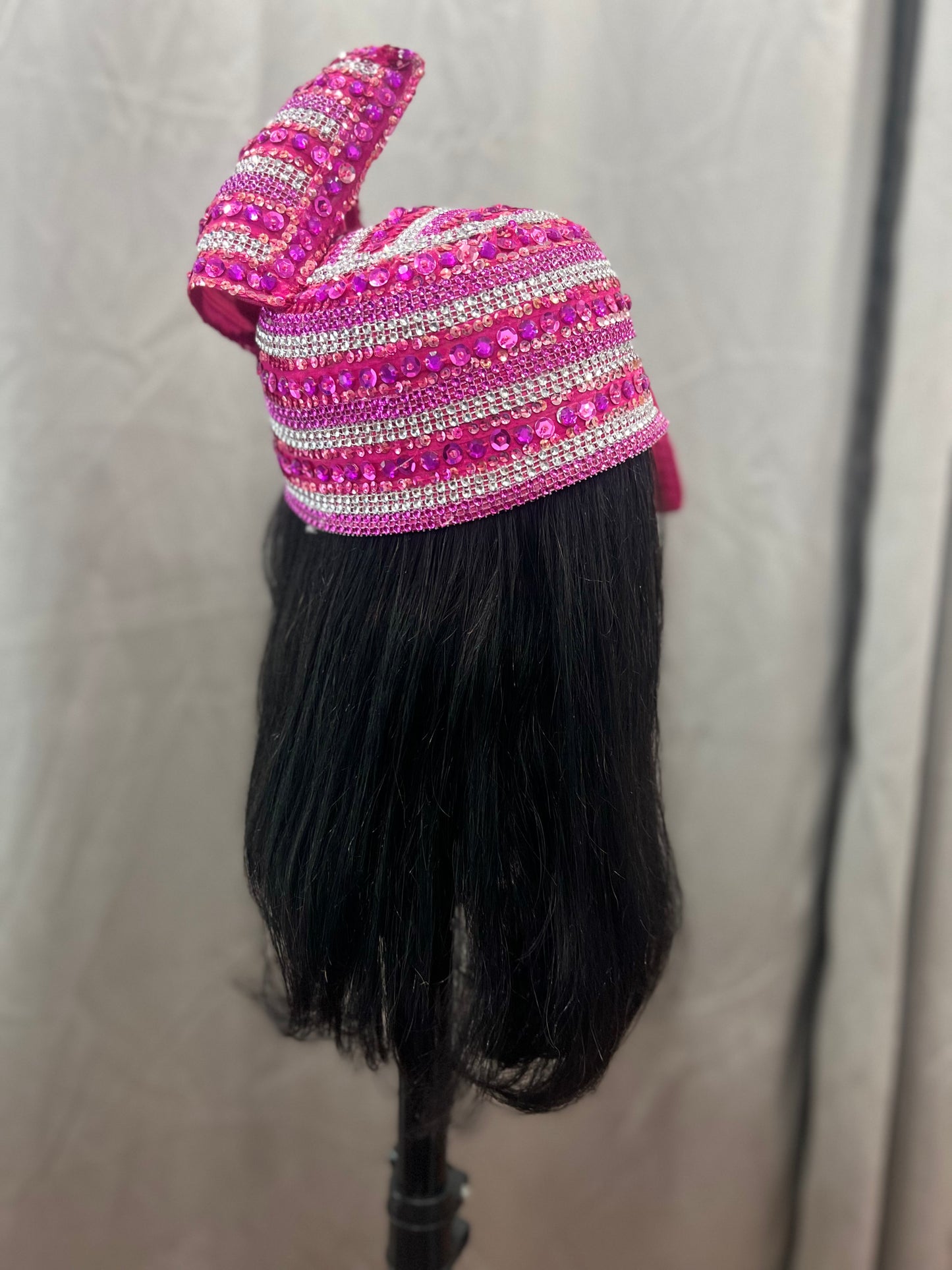 Pink Rhinestone Hat