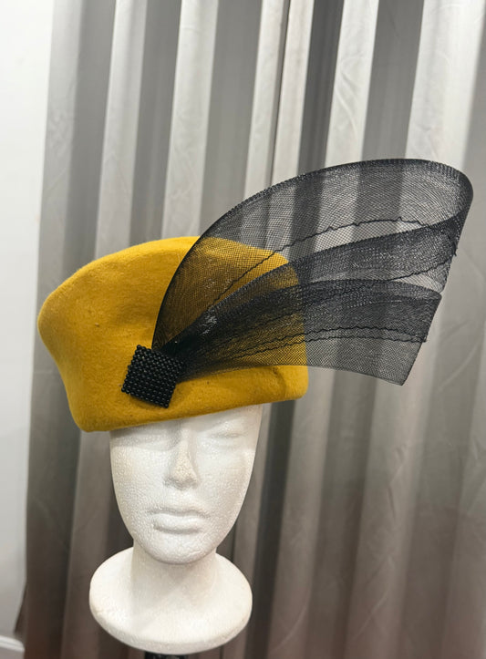 Wool Hat with Accent Bow