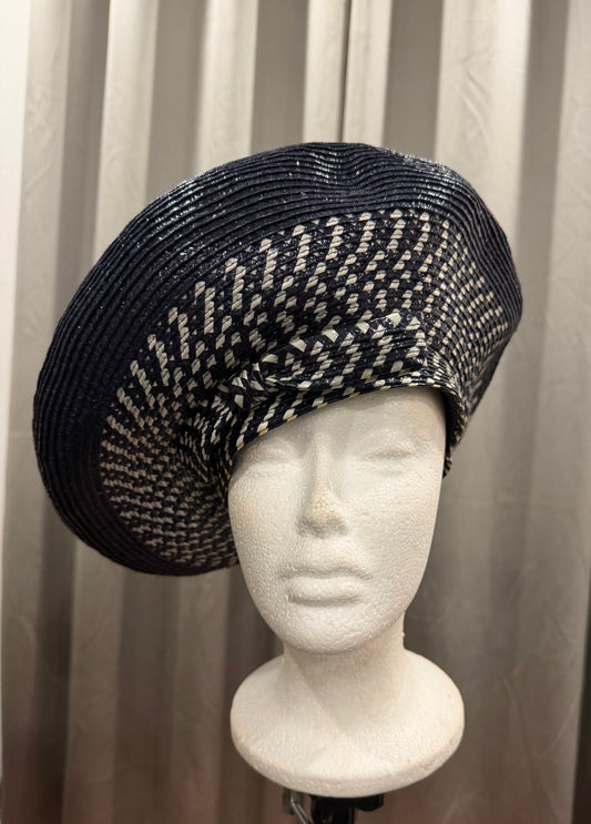 Black and Tan Tweed Hat