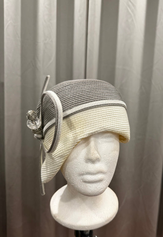 Grey and White Hat