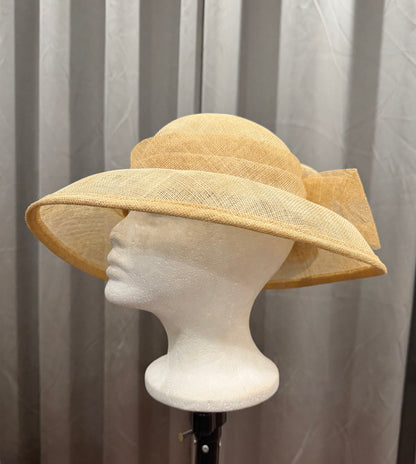 Tan Hat with Bow