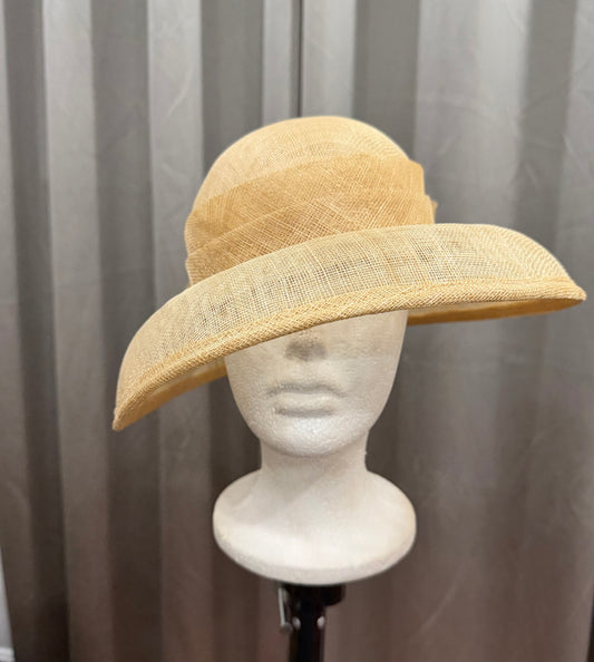 Tan Hat with Bow