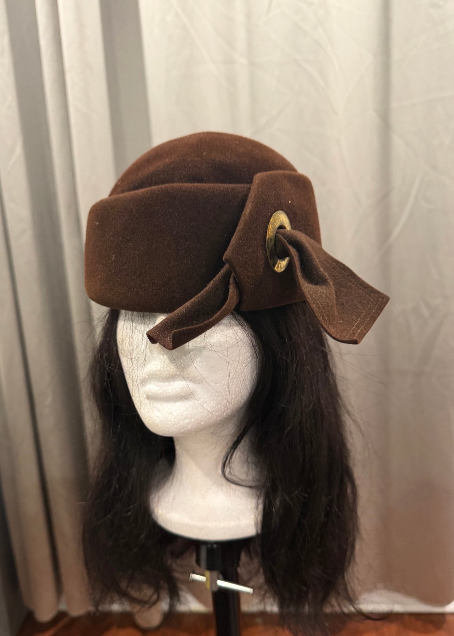 Brown Felt Pirate Hat
