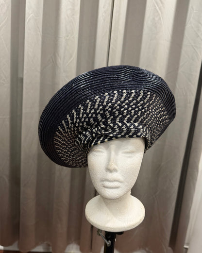 Black and Tan Tweed Hat