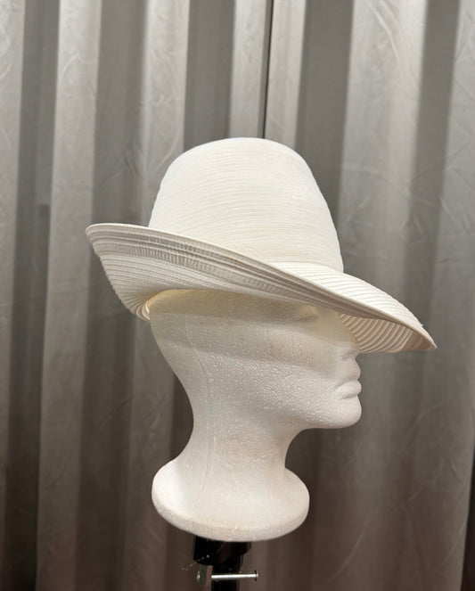 White Wide Brimmed Hat