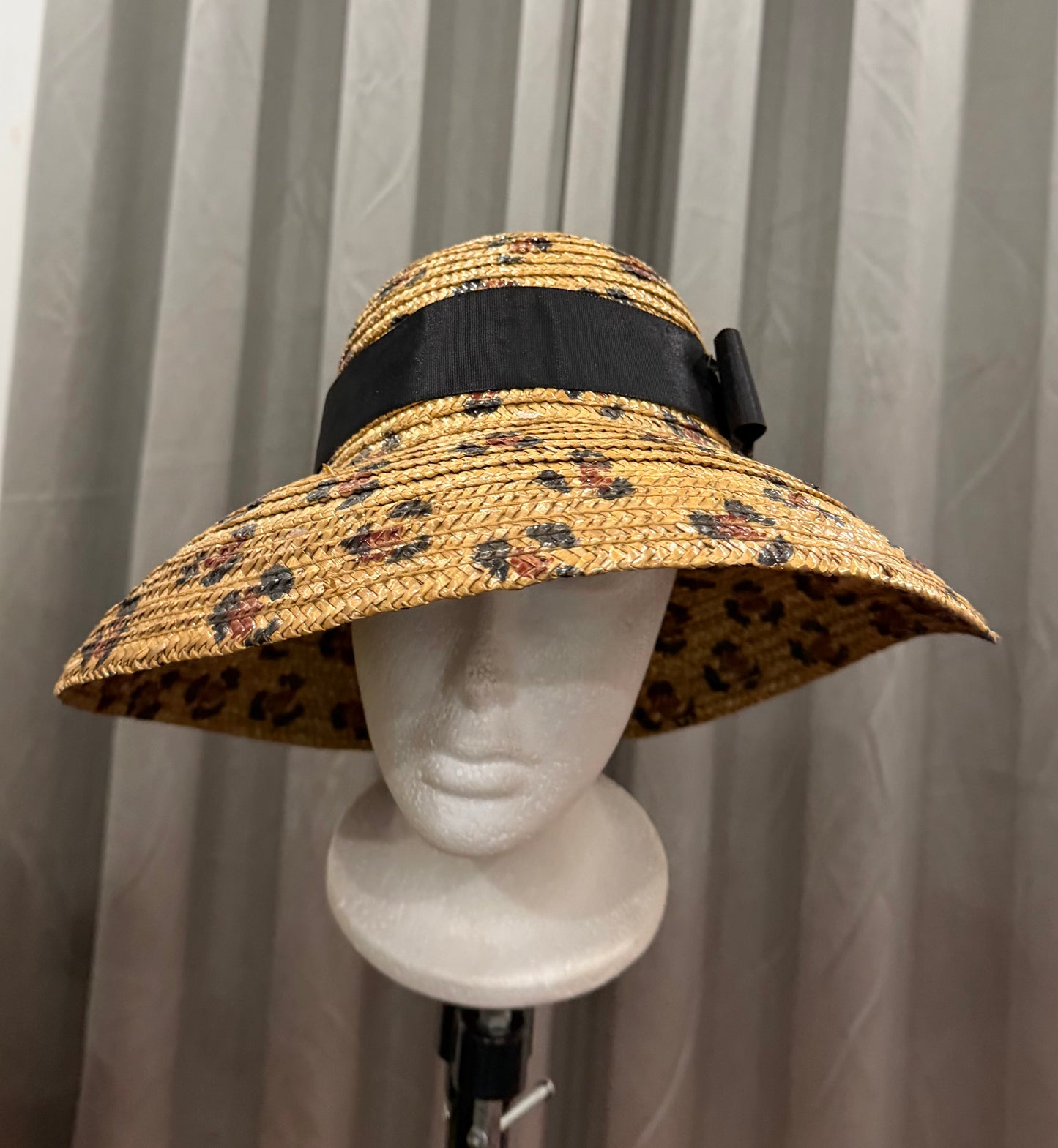 Leopard Hat with Black Band