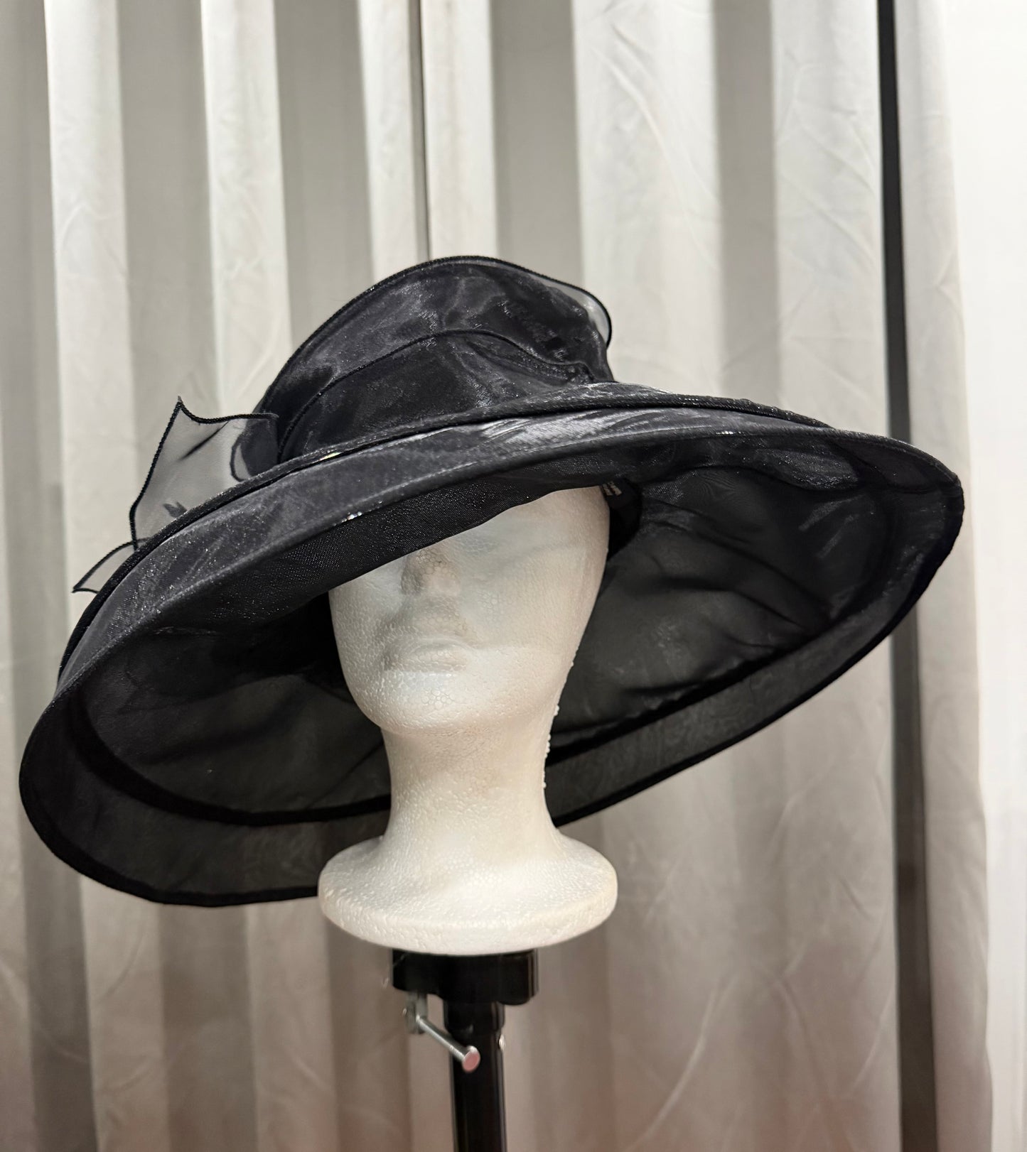 Black Organza Hat
