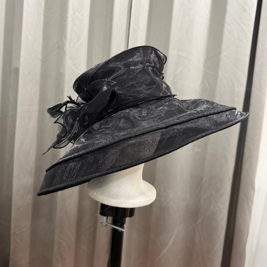 Black Organza Hat