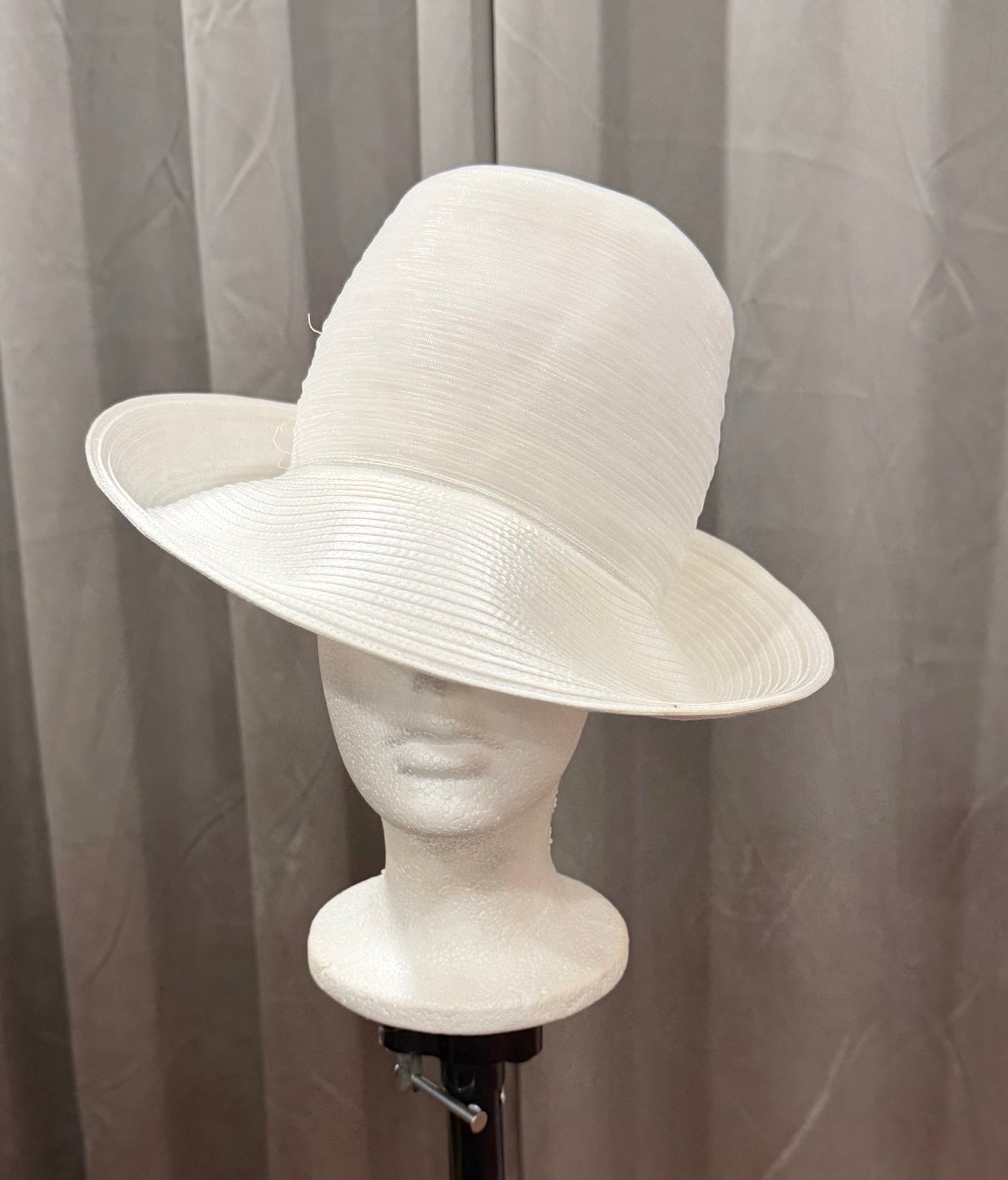 White Wide Brimmed Hat