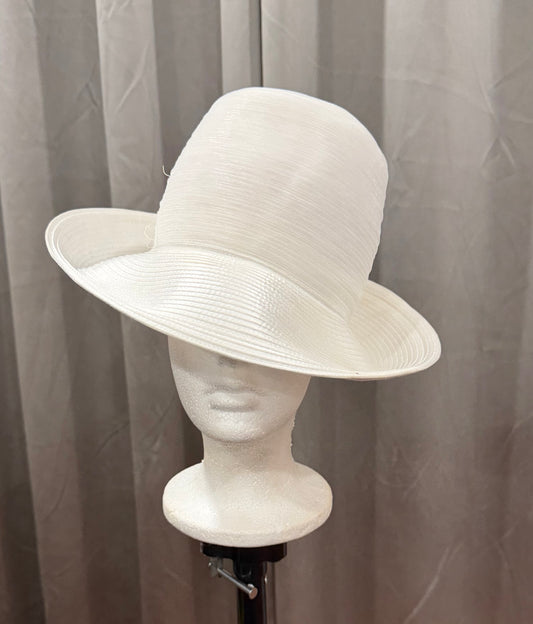White Wide Brimmed Hat