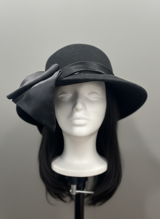 Black Bow Hat