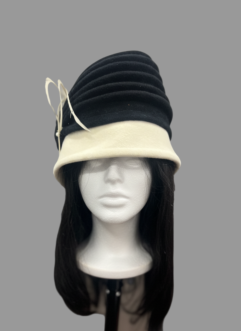 Black & Cream Hat