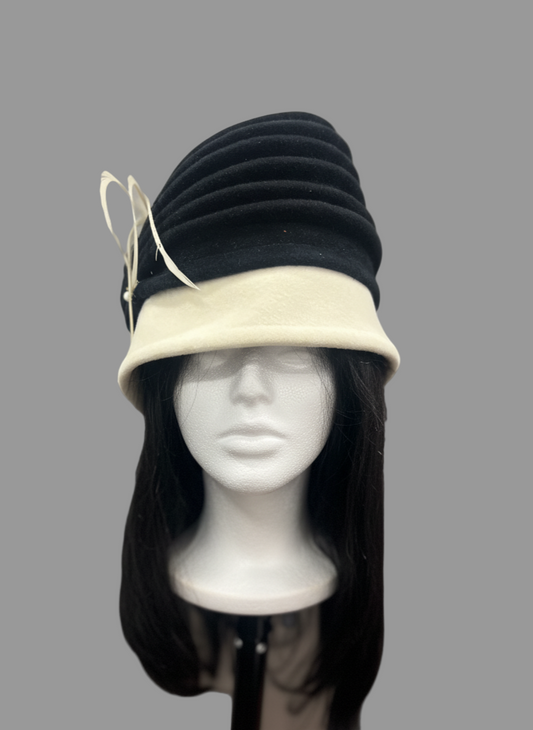 Black & Cream Hat