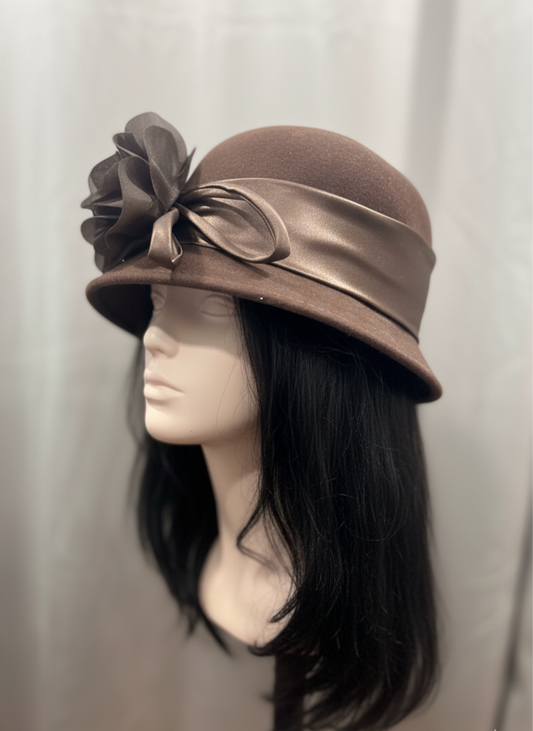 Brown Bow Hat