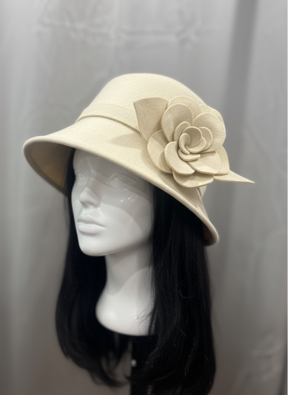 Wool Floral Hat