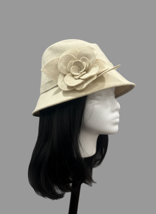 Wool Floral Hat