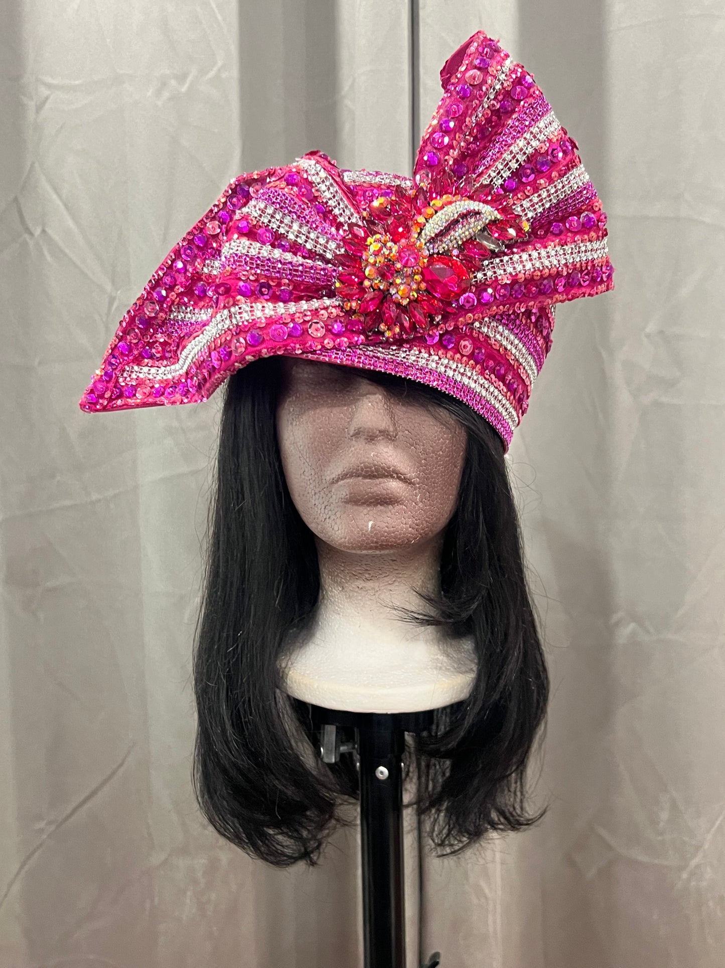 Pink Rhinestone Hat