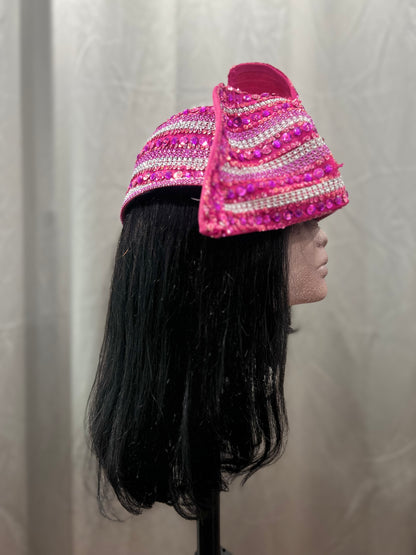 Pink Rhinestone Hat