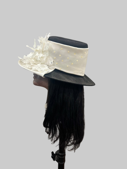 Black & White Brim Hat