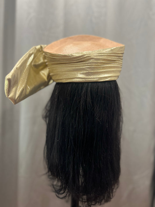 Large Gold Bow Hat