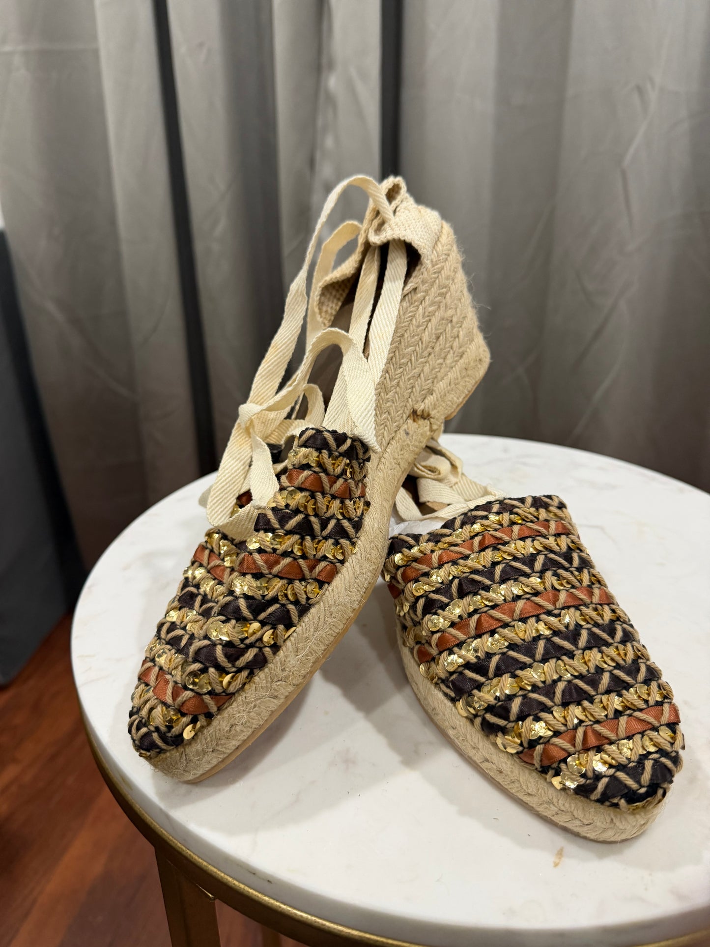 Multi Fabric Sandals