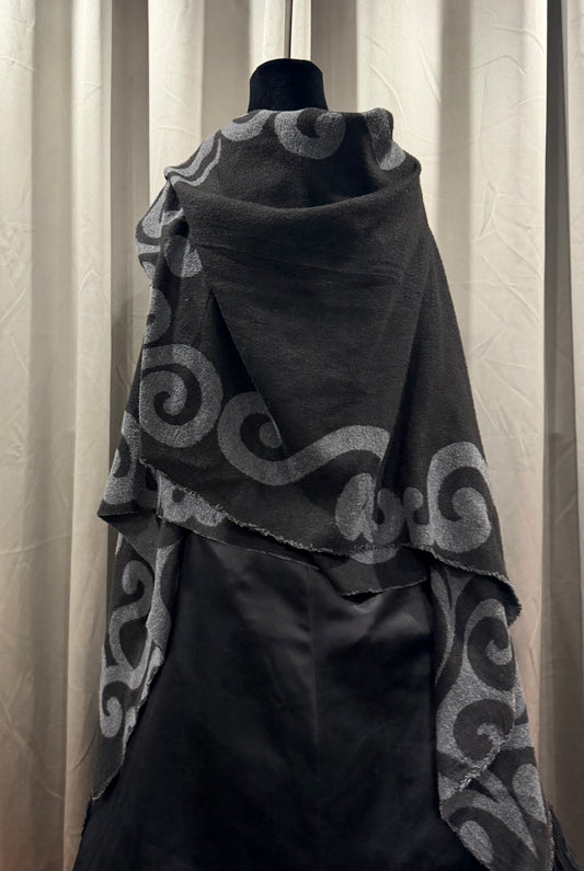 Black and Gray Shawl